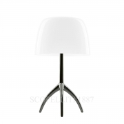 Foscarini Lumiere Grande Tavolo Con Dimmer Cromo Nero / Bianco