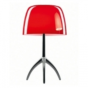 Foscarini Lumiere Piccola Tavolo On / Off Cromo Nero / Ciliegia