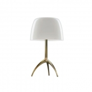 Foscarini Lumiere Piccola Tavolo On / Off Champagne / Bianco Caldo