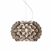 Foscarini Caboche Plus Piccola Sospensione Grigio On / Off