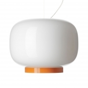 Foscarini Chouchin 1 Reverse LED Sospensione Bianco / Arancio