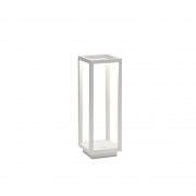 Zafferano Home Bianca Lampada Da Tavolo Led Ricaricabile